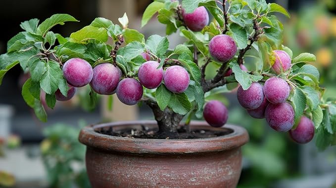 2 Sweet American Plum Tree Seedling for Planting - Well Rooted 1 Yr. Seedlings (2 Seedlings)