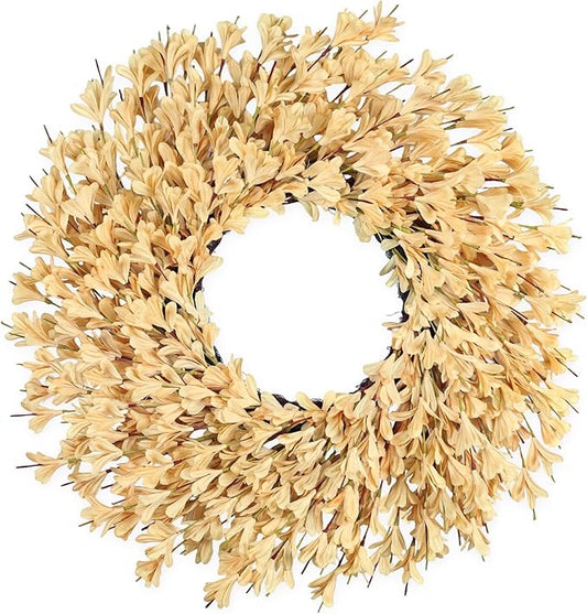 26 Inch Fall Wreaths for Front Door Outside，Realistic Autumn Wreath Outdoor，Large Halloween Thanksgiving Artificial Flowers Wreath，Fall Decorations for Home Front Porch Yard Window Farmhouse Decor