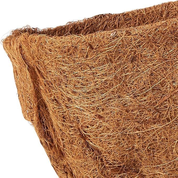 Bosmere Pre-Formed Coco Liner with Soil Moist – 48-Inch Replacement Liner for Window Boxes & Hanging Baskets