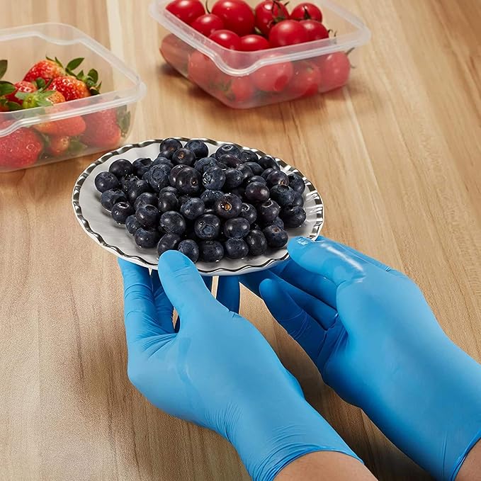 Kids Gloves Disposable for 4-10 Years - Latex and Powder Free - for Kids Festival Preparation, Crafting, Painting, Gardening