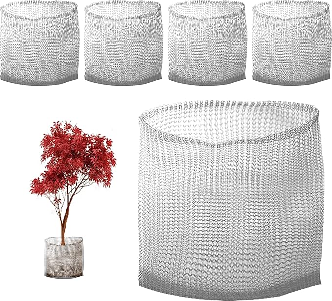 5 Pack 5 Gallon Root Guard Speed Baskets for Plants,Gopher, Mole and Vole Mesh Wire Baskets for Plant Berries Vegetables Root Protection,Bulb Baskets for Planting
