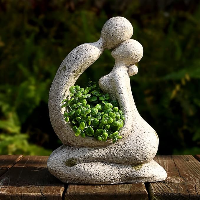 Aclema Unique Planters for Indoor Outdoor Plants Head Face Planter Pot Large Succulent Planters Flower Vase with Drainage Hole Around You