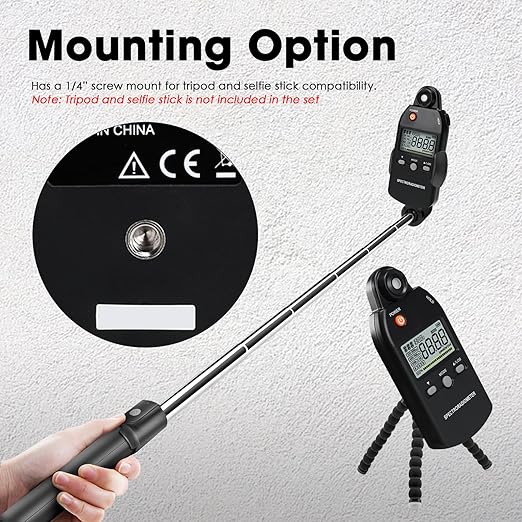 3-in-1 PAR Meter 320-800nm PPFD Tester Meter Measures PPFD/UVA/IR Light Intensity, Quantum PAR Meter for LED Grow Lights, Spectroradiometer RGB Meter 5000μmolm/s with Data Records, Hold/MAX/MIN/AVG