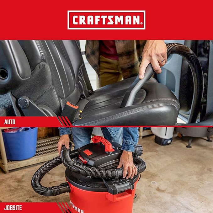 CRAFTSMAN CMXZVBE38660 2-1/2 in. Muffler Diffuser Wet Dry Vac Attachment, Industrial-Grade Shop Vacuum Accessory for Diffusing the Airstream While Cleaning, Fits 2-1/2 in. Hose Diameter