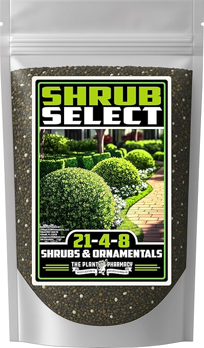 Fertilizer Commercial Grade | Shrub Select 21-4-8 | 3 Pounds | Custom Two-Stage Professional Mix Blend | Long-Term Controlled Release Feed | Shrubs & Tropical Ornamentals | 5-6 Month | Micronutrients
