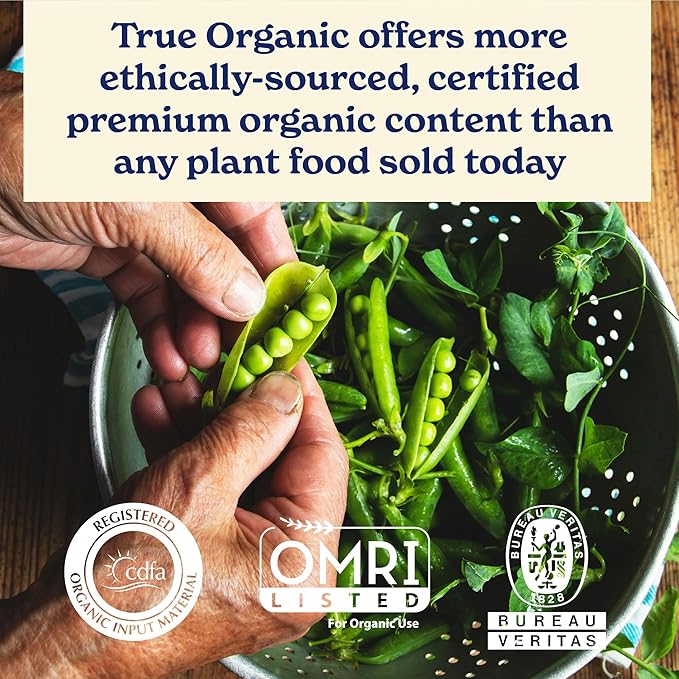 True Organic Fruit & Nut Food – Organic Fertilizer for Productive Tree Growth – Prevent Blossom End Rot – 12lb Bag Covers 210 Sq. Ft.