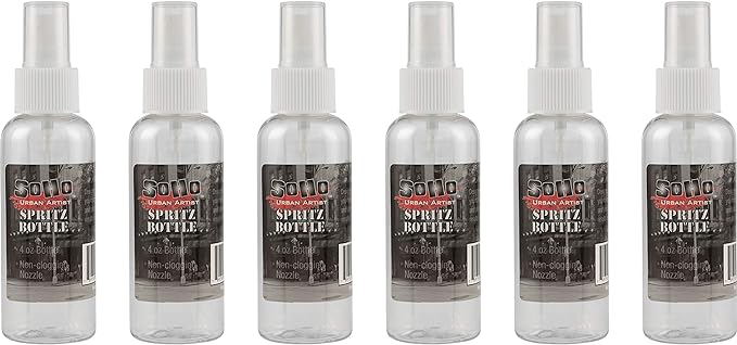Jerry's Artarama Fine Mist Spray Bottles - Artist and Craft Spray Bottles for Water, Watercolor, or Acrylics Multipack Empty Non-Clogging Nozzle - [Pack of 6-100ml Bottles]