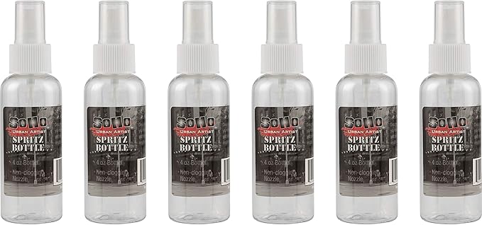 Jerry's Artarama Fine Mist Spray Bottles - Artist and Craft Spray Bottles for Water, Watercolor, or Acrylics Multipack Empty Non-Clogging Nozzle - [Pack of 6-100ml Bottles]