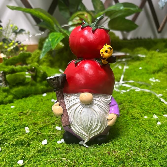 Tomato Gnomes Decorations Decor Gifts Garden Statue for Home Figurines