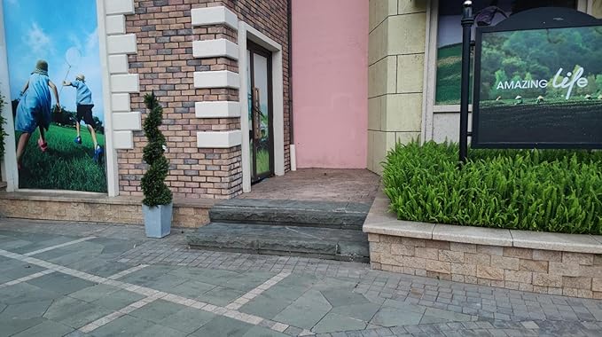 ALL SEASON GREEN 47'' Artificial Outdoor Plants Boxwood Topiary Spiral Front Porch Decor Tree Potted