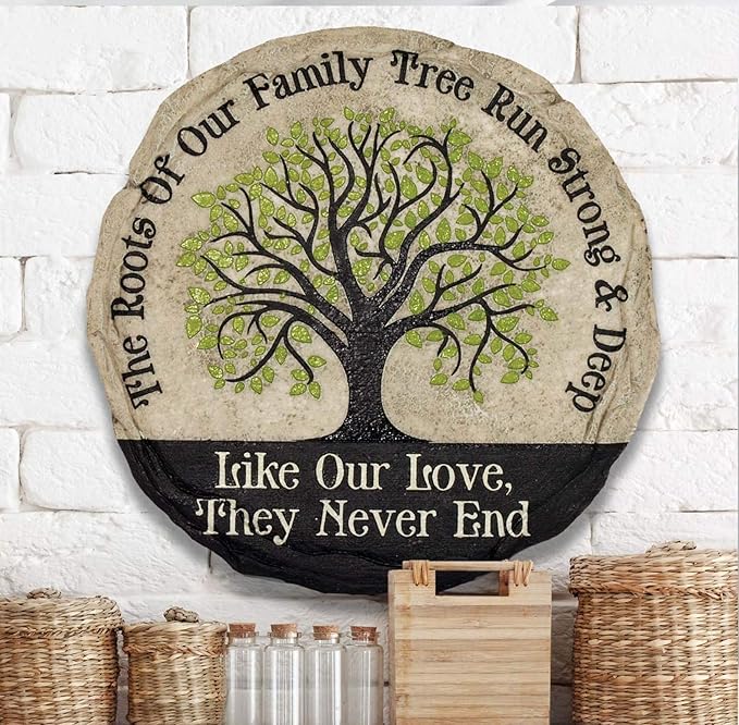 Spoontiques - Garden Décor - If Love Could Have Saved You Stepping Stone - Decorative Stone for Garden