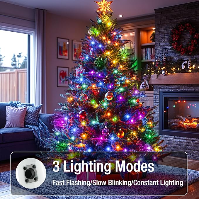 12 Pack Fairy Lights Battery Operated - 7ft 20 Led Twinkle Lights 3 Modes, Multi-Colored Bulk Mini String Lights Waterproof for Mason Jars Vases DIY Party Wedding Decoration Christmas