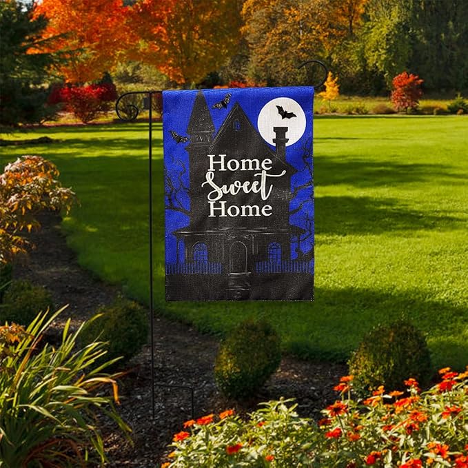 Briarwood Lane Home Sweet Haunted Home Burlap Garden Flag