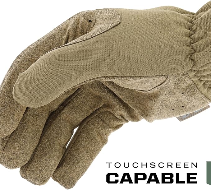 Mechanix Wear FastFit Tactical Gloves - Heavy Duty Lightweight Multipurpose Gloves - Flexible Grip & Reinforced Palm - Touchscreen Capable - XX-Large - Coyote Tan