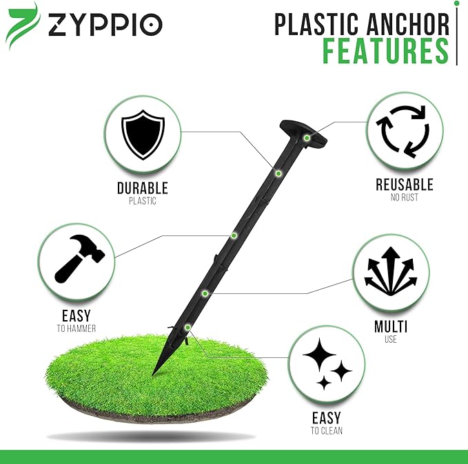Black Rubber Mulch Border for Landscaping, 6' L x 22'' W Roll, Natural-Looking Permanent Garden Barrier for Plants, Vegetables, and Flowers, Recycled and Sustainable, 16 Plastic Anchors Included