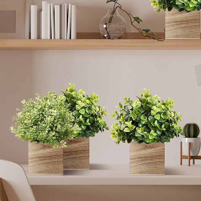 Suzile 12 Set 4 Inch Wooden Planter Box Flower Square Vases for Centerpiece Rustic Cube Planter Box with Removable Foam Blocks Liner Square Vase Craft for Garden Home(Wood Color)