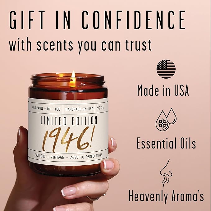 18th Birthday Gifts for Girls - 'Limited Edition 2008' Soy Candle, w/Sparkling Berries & Fruit I 18 Gifts for Women I 18th Birthday Gift for Her Ideas I 9oz Reusable Jar, 50Hr Burn, Made in USA