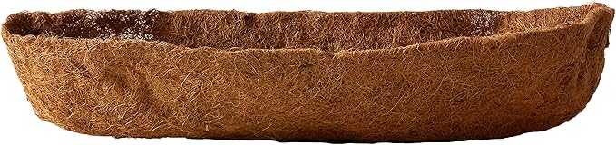Bosmere Pre-Formed Coco Liner with Soil Moist – 36-Inch Replacement Liner for Window Boxes & Hanging Baskets