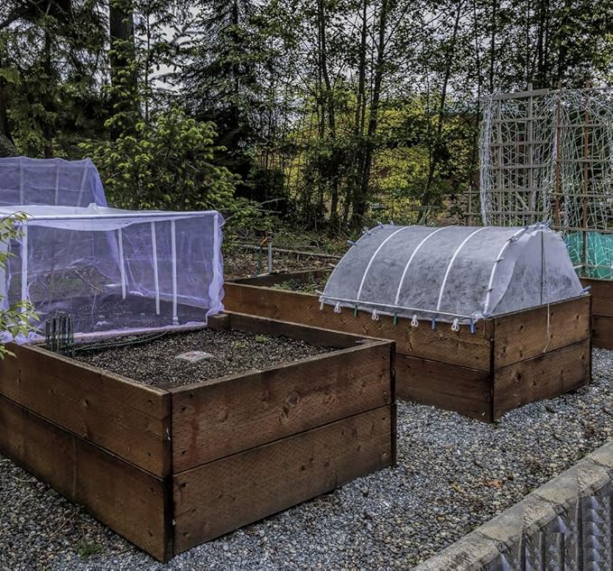 Garden Netting Pest Barrier: 10'x100' Fine Bug Netting for Garden Protection Row Cover Raised Bed Screen Mesh Greenhouse Mosquito Net, Protecting Tree Plants Vegetable Flowers Fruits