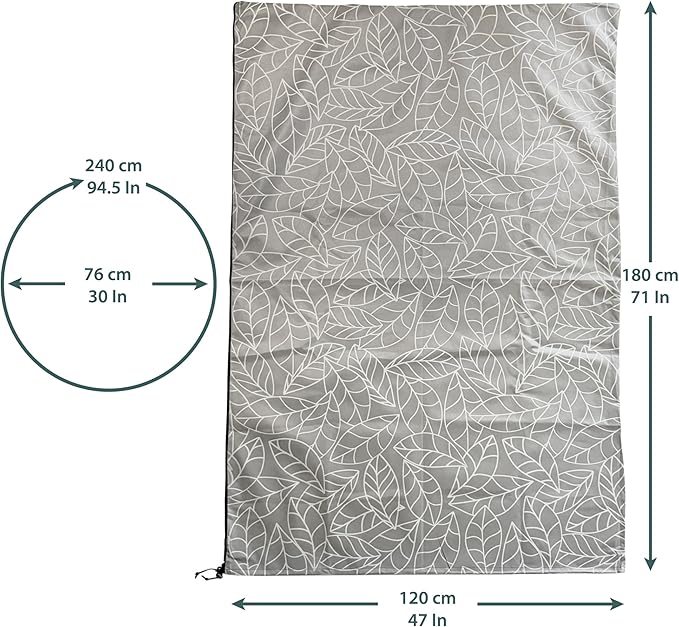 UB-STORE Plant Covers Freeze Protection 47"x71" in 2 Pack | Brown Winter Frost Blankets for Outdoor Plants | Reusable Garden Cover Bags with Zipper Drawstring | Cold Weather Shrub Protection Cloth