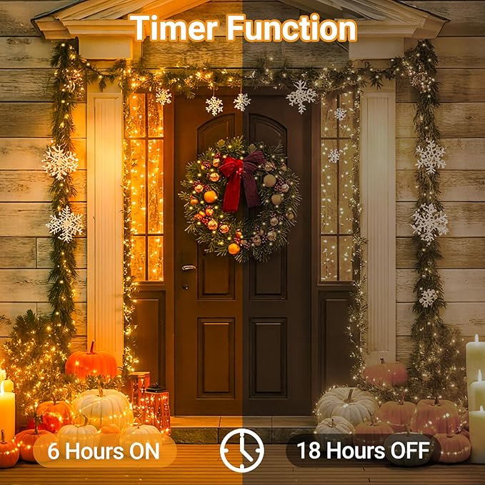 litogo 3 Pack Fairy Lights Battery Operated with Timer, 33FT 100LED USB-C Twinkle String Lights - 8 Modes Dimmable for Indoor Bedroom Centerpiece Wedding Classroom Dorm Christmas Decorations