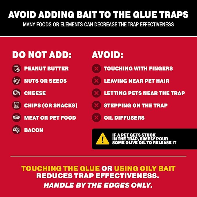 Catchmaster Max-Catch Mouse & Insect Glue Trap 36PK, Mouse Traps Indoor for Home, Sticky Pest Control Adhesive Tray for Catching Bugs, Bulk Unscented Glue Boards
