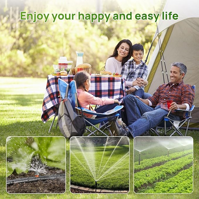 NBBX Sprinkler Timer for Garden Hose - Smart Water System with Rain Delay, Manual & Automatic Modes, IP54 Waterproof, Easy-Install Outdoor Faucet Timer for Lawn & Garden Care