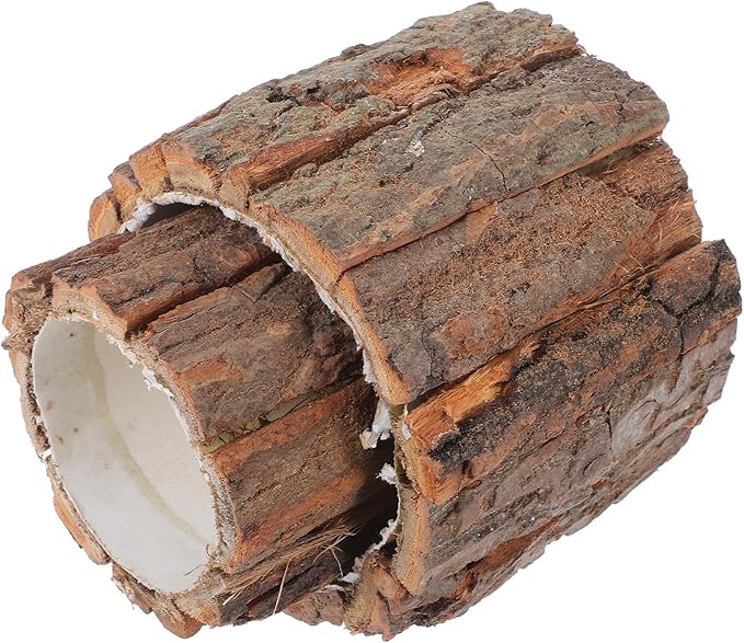 ARTIBETTER Bark Planter Pot 2pcs Wood Bark Flower Pot Natural Log Succulent Planter Rustic Tree Stump Farmhouse Flower Bucket Plant Container Holder for Home Art Decor