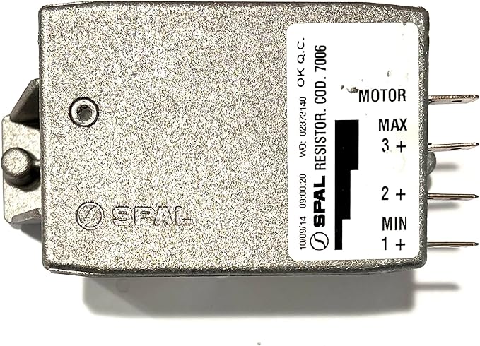 SPAL 7006 12 Volt 3 Speed 4 Terminal Resistor for Blower Fans