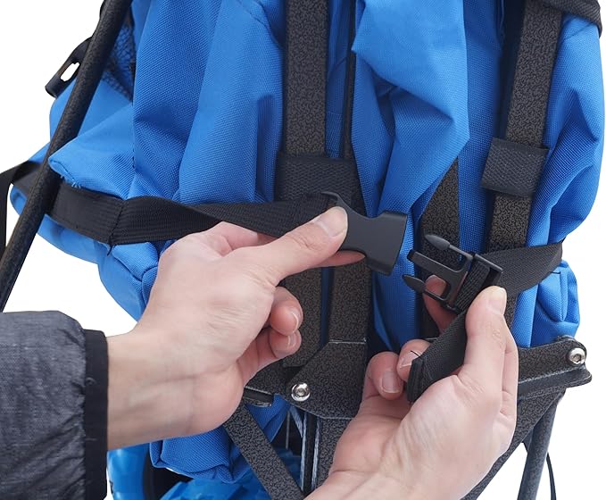 Impact Canopy Folding Collapsible Utility Wagon with All-Terrain Wheels, Royal Blue