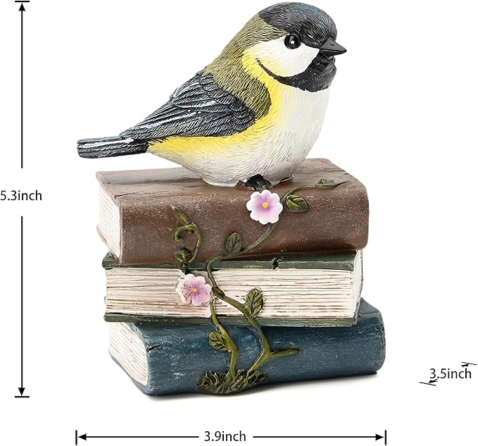 Smadeer Bird Statue for Garden Decorations,Garden Sculptures & Statues,Animal Bird Figurine for Indoor Outdoor Backyard Yard Porch Patio Lawn Outside Home Shelf Decor Accent,Bird Ornament