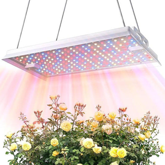 MetryGrow Plant Grow Light, [Smart APP & Expansive 2x3 Ft Coverage] Genuine 100W Output LED Full Spectrum for Indoor Plants, 8-Level Brightness, Hanging Use with Remote Control（Hanging Use）