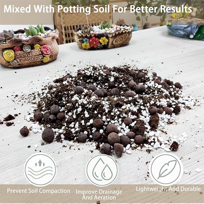 Natural Coarse Vermiculite 2QT for Plants Organic Occurring Mineral Potting Mix Medium for Potted Plants, Hydroponics, Terrariums, Orchids, Mushroom Or Reptile Habitats