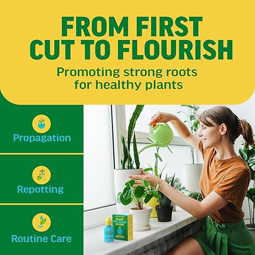 Rooting Drops for Plant Propagation | Promotes Faster, Stronger Root Growth | Propagation Drops for Water, Soil, Moss, & More! Supports Plant Health During Repotting | for All Your Props & Cuttings