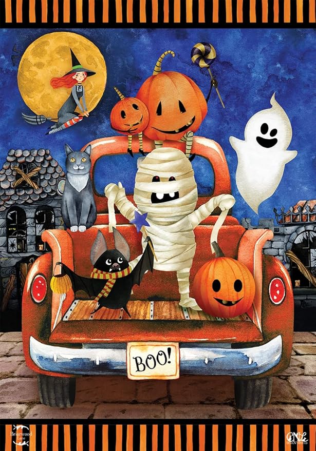 Haunted Pickup Halloween House Flag 40" x 28" Briarwood Lane