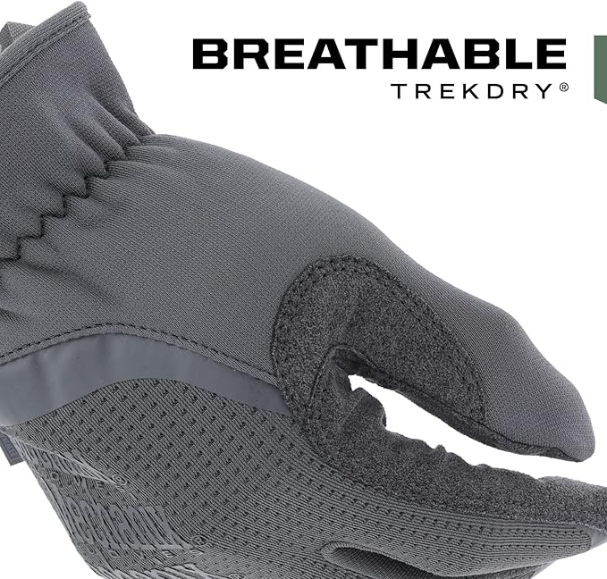 Mechanix Wear FastFit Tactical Gloves - Heavy Duty Lightweight Multipurpose Gloves - Flexible Grip & Reinforced Palm - Touchscreen Capable - Small - Wolf Grey