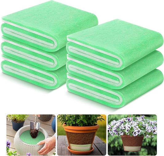 EBaokuup 6 Pcs Flower Pot Filler Insert-31.5" x11.8" Plant Pots Drainage Filler-Lightweight Planter Pot Drainage Insert for Indoor Outdoor Gardening Plants Container