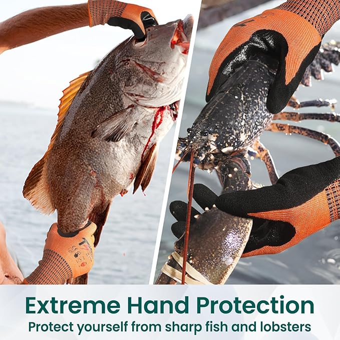 Highest Level Cut Resistant Gloves, ANSI A9 Cut Proof Work Gloves