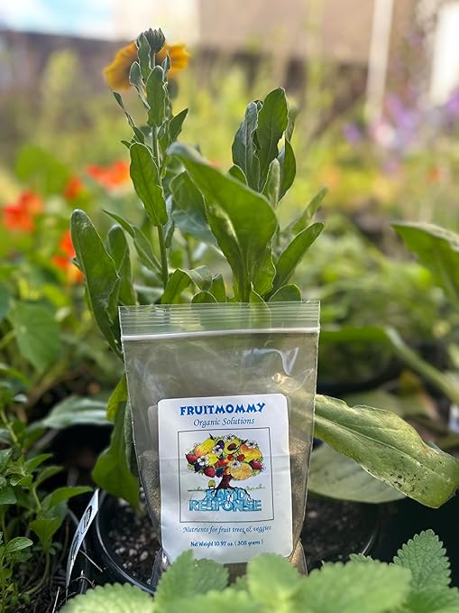 Fruitmommy Rapid Response Organic Fertilizer - Water Soluble Plant Food for Indoor & Outdoor Vegetables, Flowers, Fruit Trees| Concentrated Formula(Makes 90 Gallons)