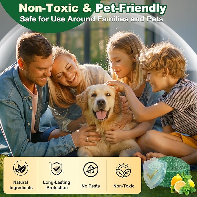 HLISIS 32PCS Mouse Rodent Repellent, Natural Mouse Repellent Peppermint Oil for Mice, Rats, Squirrels, Spiders and Pests, Keeps Pests Away Effectively from Garden & Home (Peppermint)