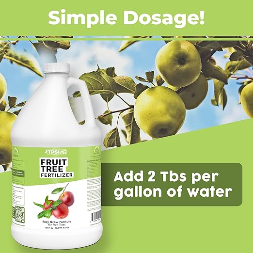 Fruit Tree Fertilizer for All Fruit Trees Peach, Apple, and Pear, Liquid Plant Food, 1 Gallon (128 oz)