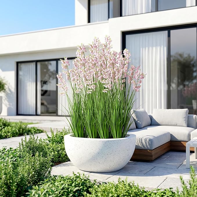 Ttranewsoo Green Onions Home Decor Fake Plants Lily of The Valley Snake Plant Home DéCor Accents Artificial Grass Room Decor Artificial Plants Indoor Artificial Grass 47" 2PCS（Pink）