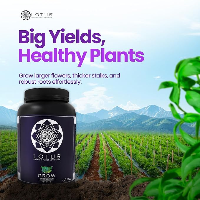 Grow Pro Series - Hydroponic Plant Nutrients and Fertilizer, Water Soluble Plant Food - Massive Roots, Made for Coco Coir, Hydro, & Soil, Enhances Flowering & Fruiting, Indoor & Outdoor Grows 64oz