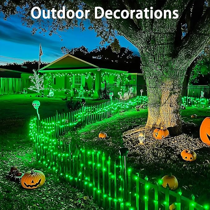 4 Pack Green Fairy Lights Battery Operated with Remote, Waterproof 20FT 60LED Cuttable Twinkle Lights with Timer Indoor Outdoor, String Light for Bedroom, Classroom, Wedding, DIY, Christmas Décor