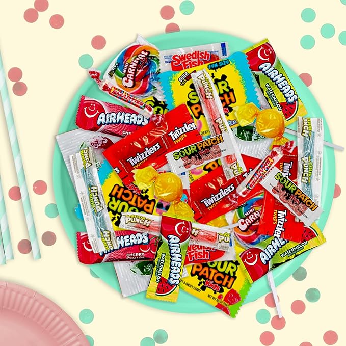 Bulk Candy Variety Pack - 1 lb Bulk Candy Individually Wrapped - Assorted Mix Candies - Lollipops, Hard, Fruity - Dulces - Big Bag for Party Favors - Easter Candies