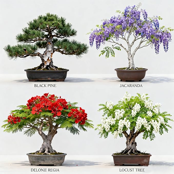 Bonsai Tree Starter Kit for Beginners - Indoor Live Plant Gardening Adult Craft DIY Kits - Unique Christmas, Birthday, White Elephant Gifts for Women, Men & Kids