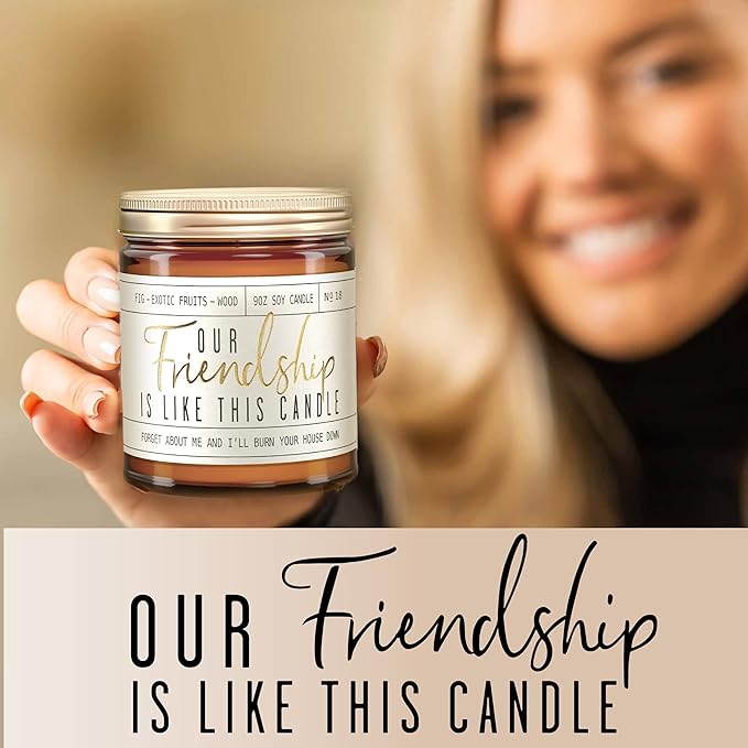 Soy Candle: Our Friendship, Fig & Sandalwood by Soy and Sass