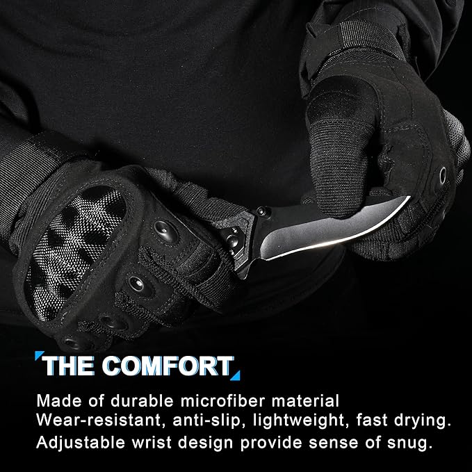 WTACTFUL Tactical Gloves for Men Touchscreen Airsoft Paintball Motorcycle Gloves