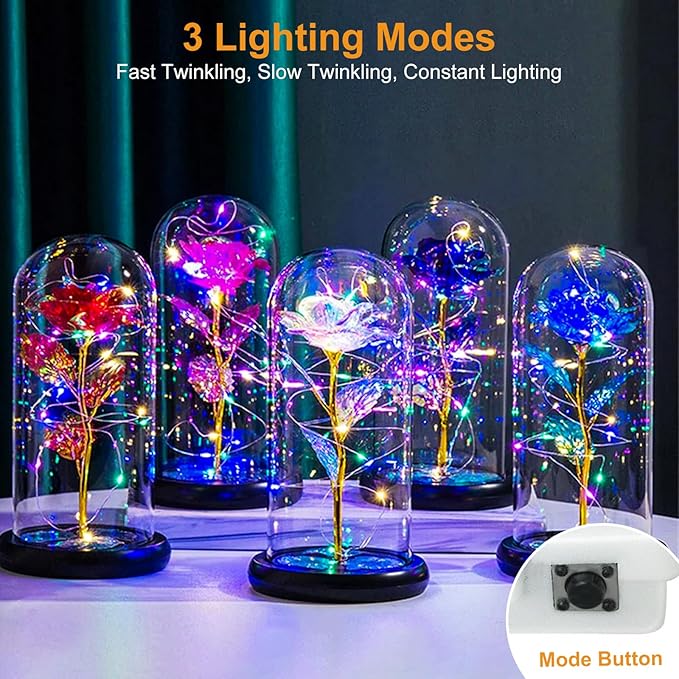 btfarm 20 Pack Fairy Lights Battery Operated [3 Modes], 7ft 20 Led Twinkle Lights String Lights Waterproof Bulk Small Mini Silver Wire for Mason Jars Vases Wedding Table Centerpiece, Colorful