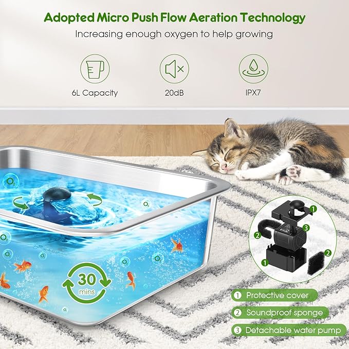 Indoor Garden Hydroponics Growing System: 15 Pods Stainless Steel Herb Garden Kit with Grow Light, Plant Germination Kit, 6L Large Tank, Quiet Pump, Auto Timer, Christmas Gardening Gift for Women